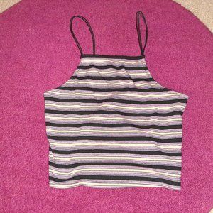 Striped crop top/tank